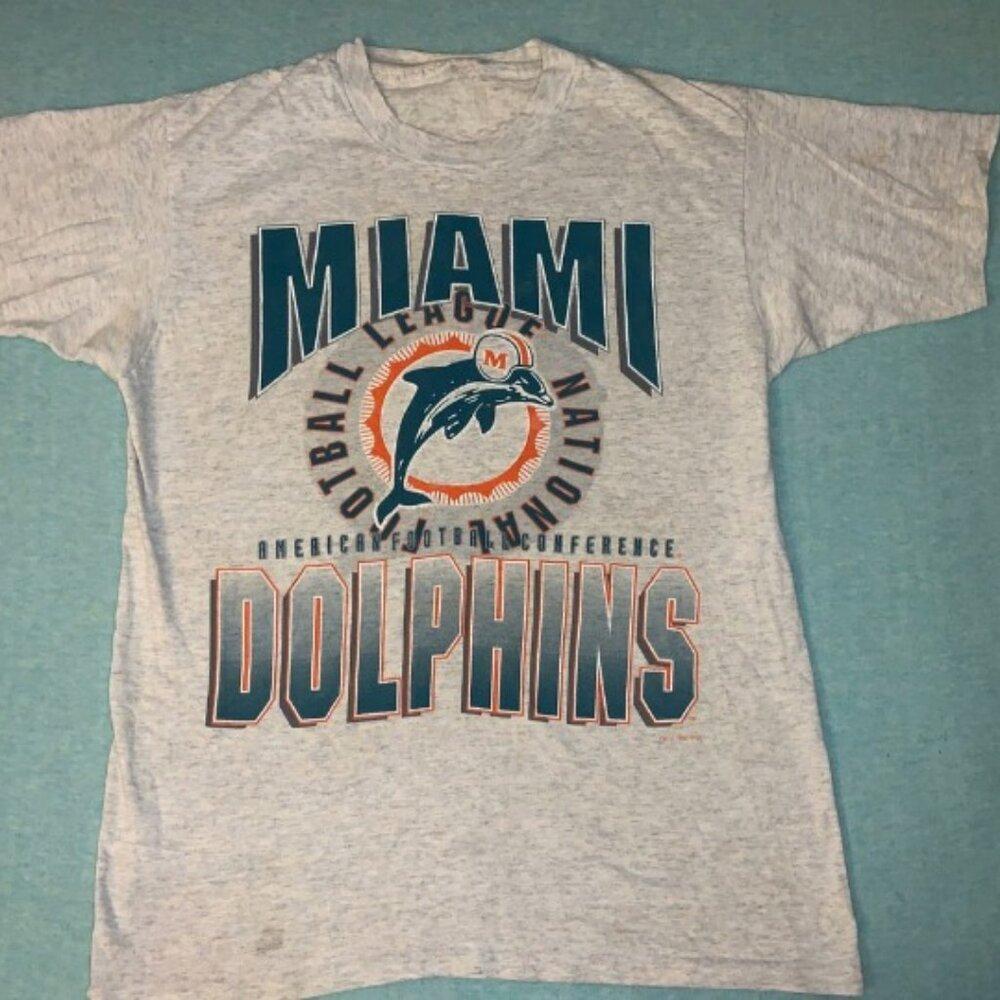 Nfl Miami Dolphins Afc T Shirt Sportswear Shirt Retro Tee K6789000